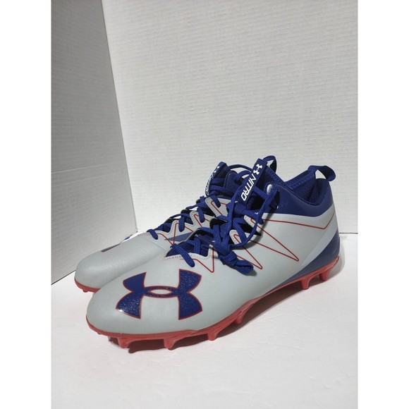 New UNDER ARMOUR UA TEAM  NITRO MID MC  Football Cleats 1290962-019 Size 12 main image 4